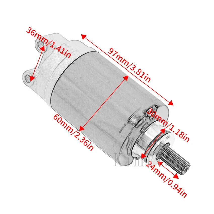 Starter Motor for Kawasaki Z1000 ABS (2014–2016) 21163-0742