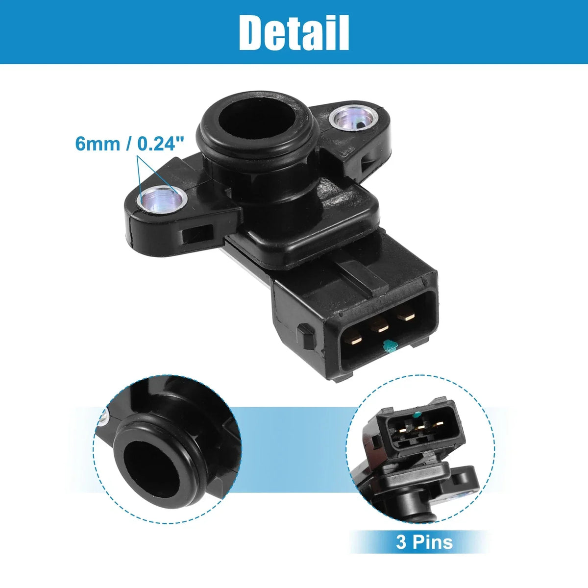 Air Pressure Sensor ABS Black for Mitsubishi Outlander 2004-2008