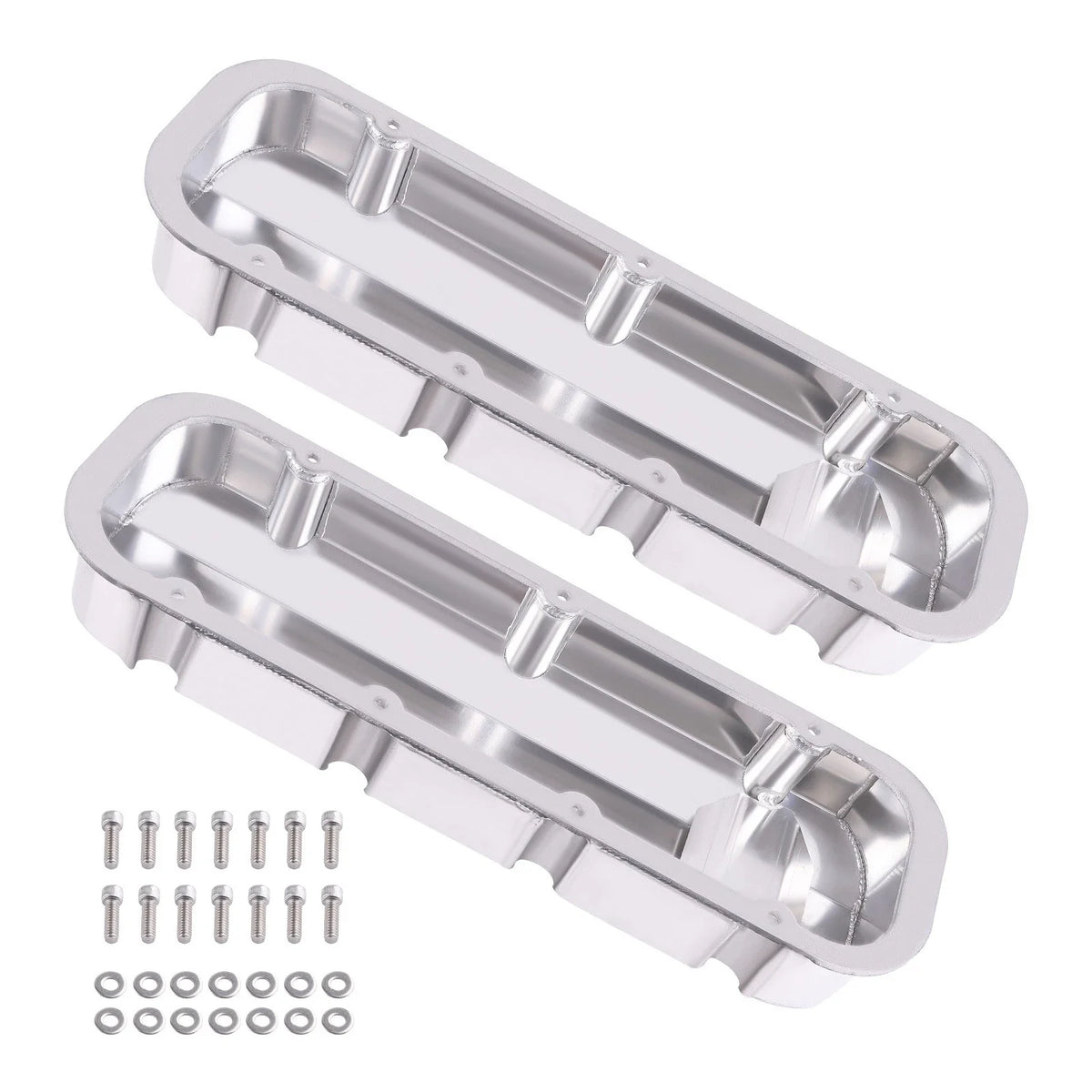 Fabricated Aluminum Tall Valve Covers for Chevy 454 Big Block (1965–1995)