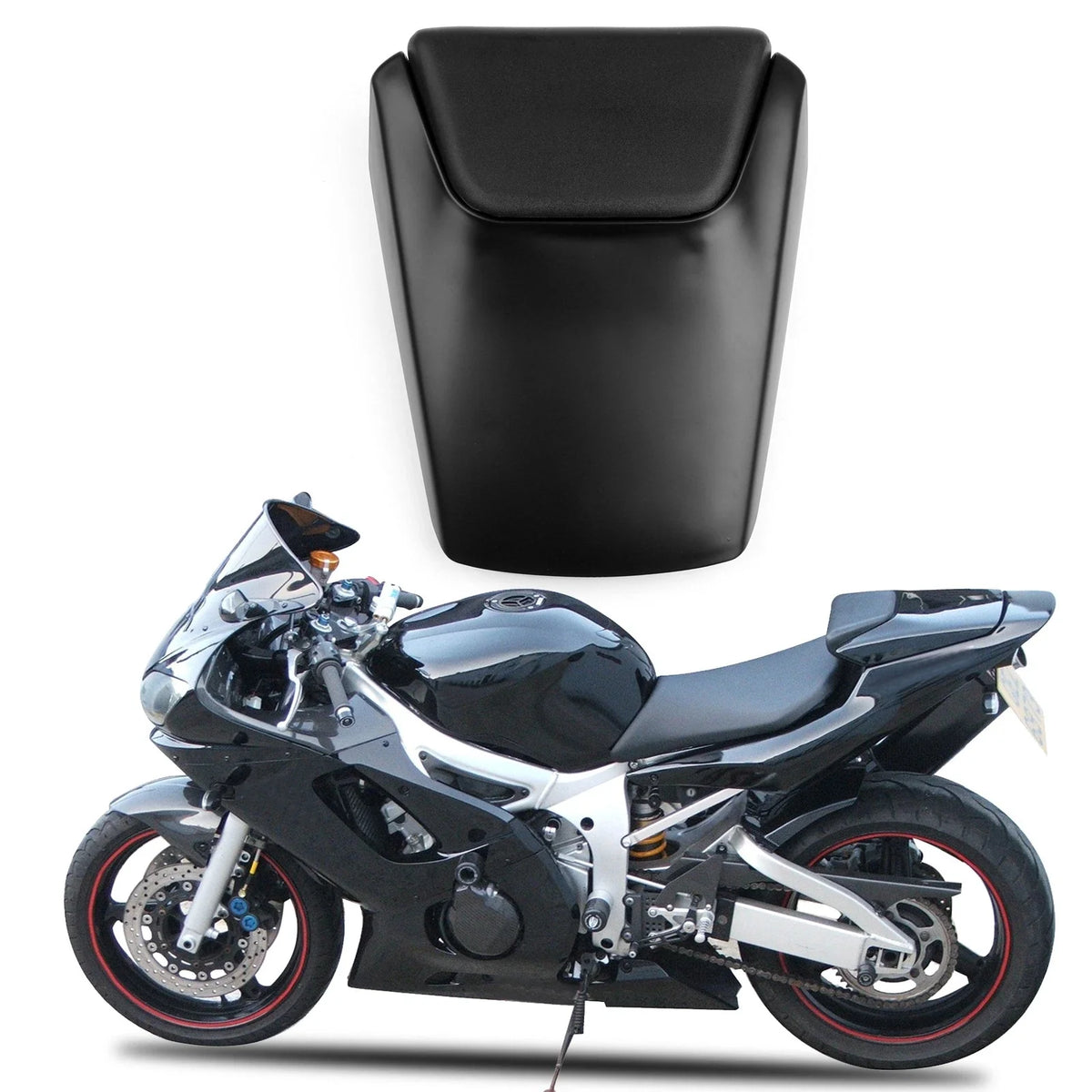 Pillion Seat Cowl Fairing Cover MBlack for Yamaha YZF R6 (1998–2002)
