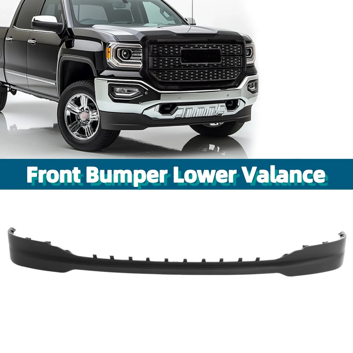 Front Bumper Lower Valance Air Deflector for GMC Sierra 1500 (2016–2018)