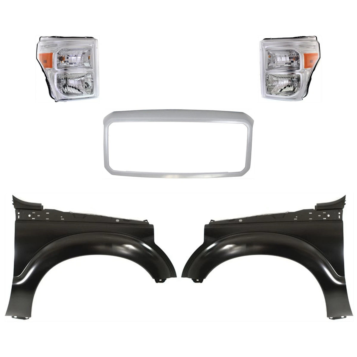 Headlight Set for Ford F250 F350 (2011–2016) - Driver & Passenger Side