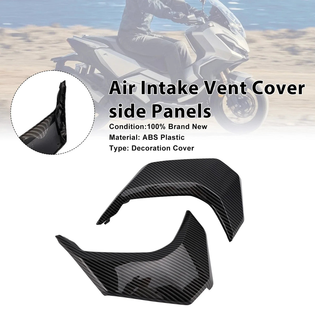 Air Intake Vent Cover Side Panels Carbon for Honda ADV 350 (2022-2025)