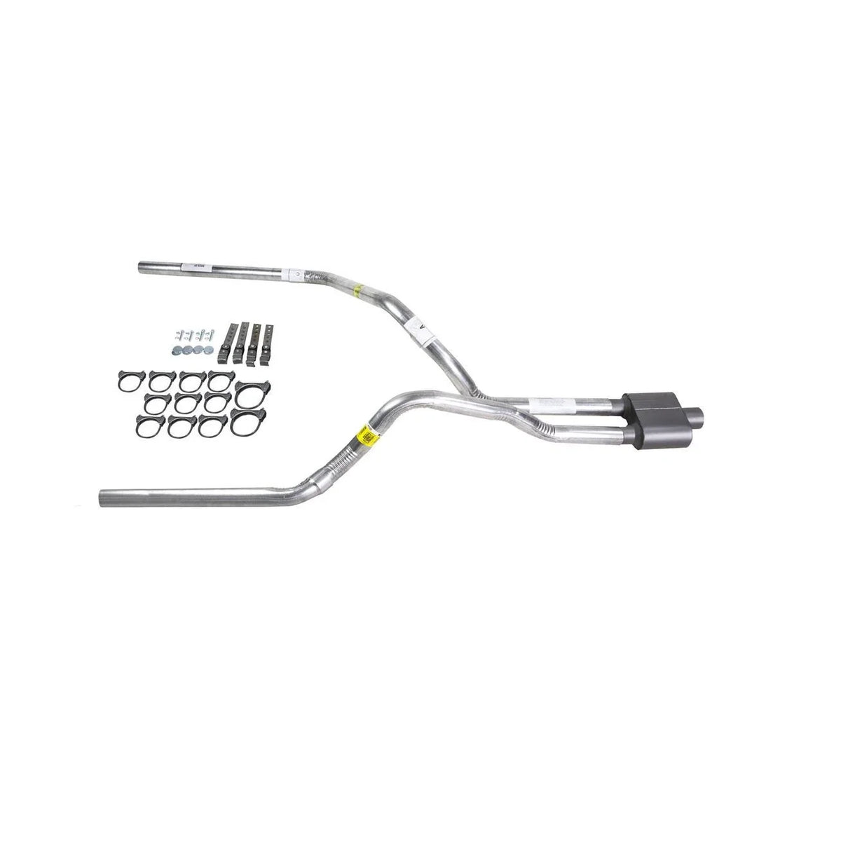 Dual Exhaust 2.5" Pipe & 1 Chamber Muffler for Ram (1994–2001)
