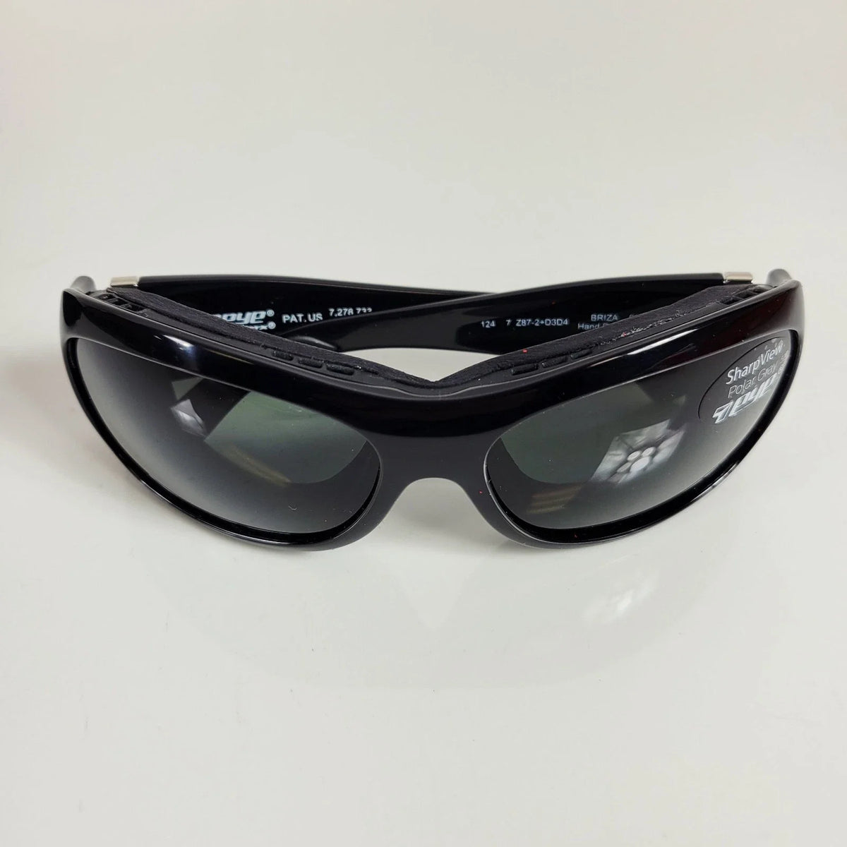SharpView Polarized Lenses with Glossy Black Frame by 7eye for Motorcycle