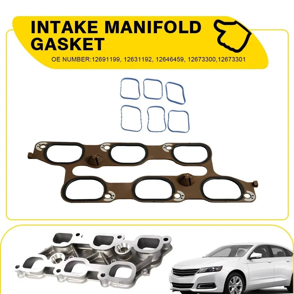 Engine Intake Manifold Gaskets Set of 2 for GMC Buick (12673300)