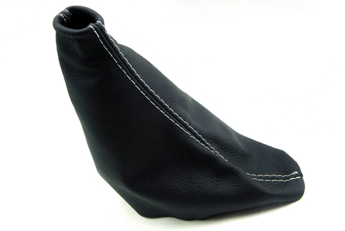 E Brake Boot for Ford Mustang (2010–2014) Leather Synthetic White Stitch