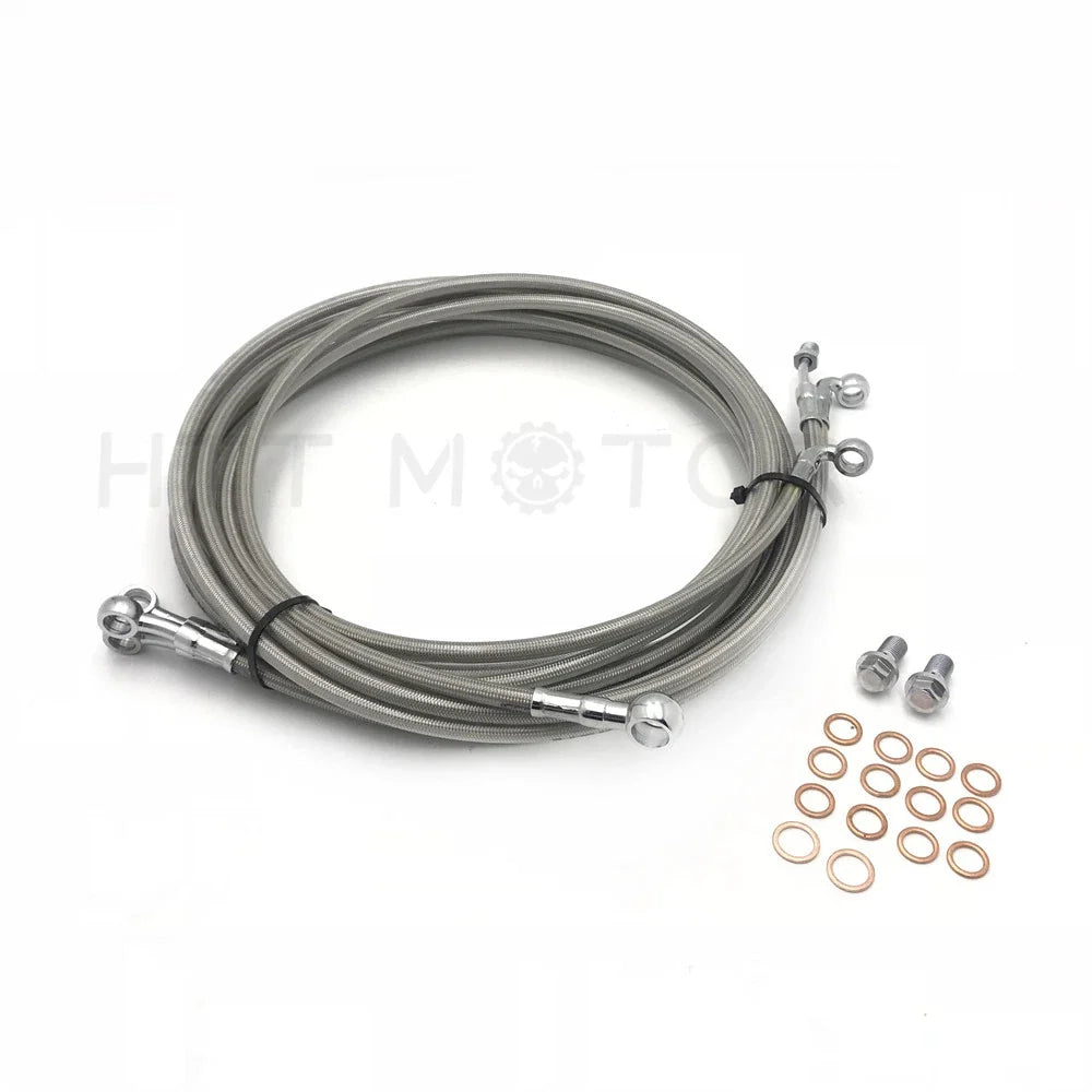 Handlebar Cable 10-12" Stainless Ape Hanger for Harley Touring 2014-2017