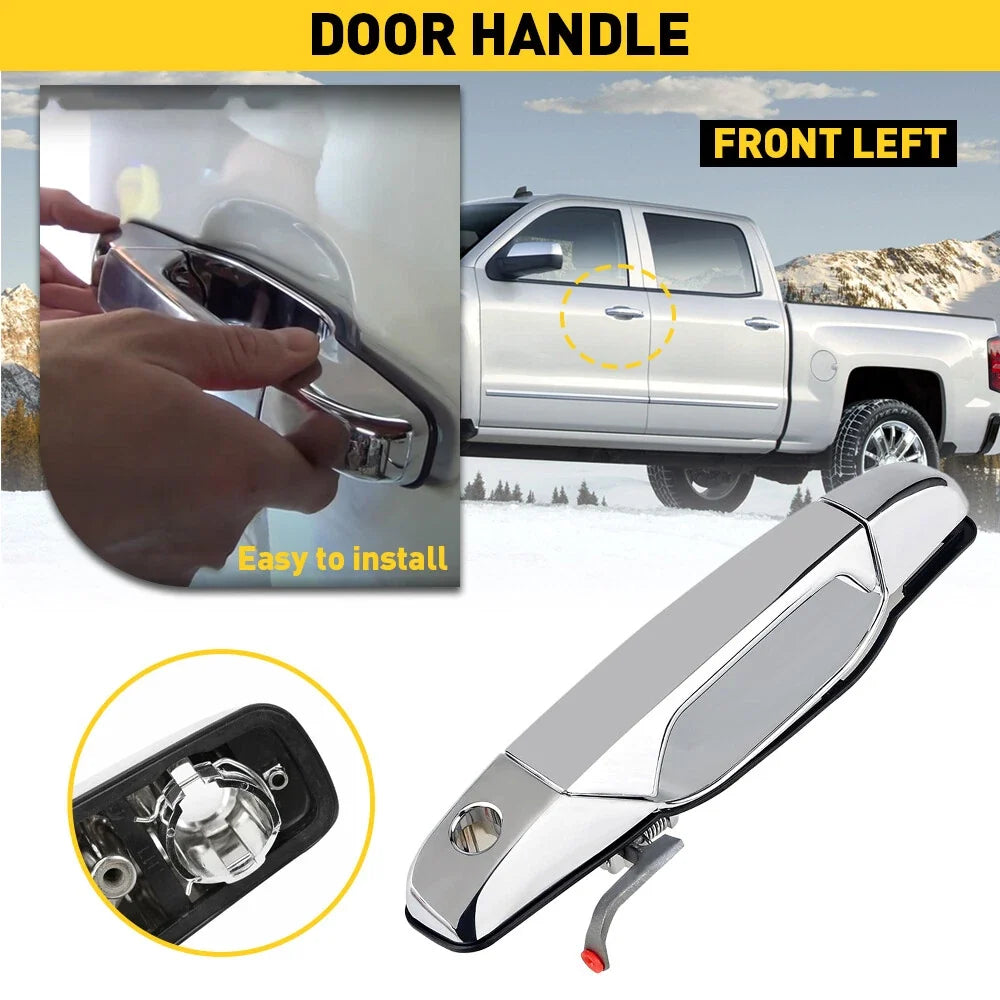 Outside Door Handle LH Chrome for Chevy GMC 2007-2013