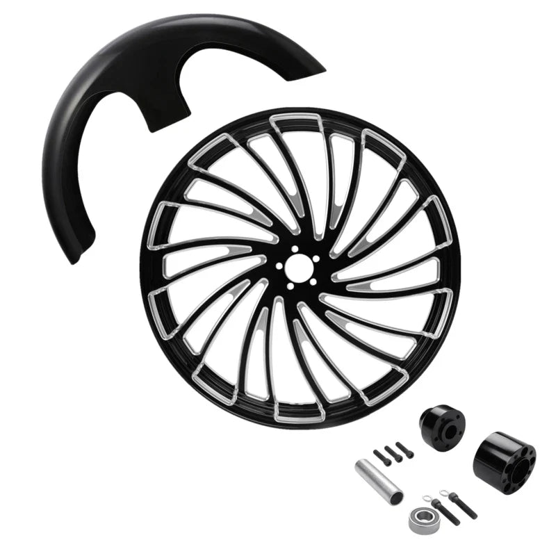 30-Inch Front Rim Hub Fender for Harley Touring 2008-2025