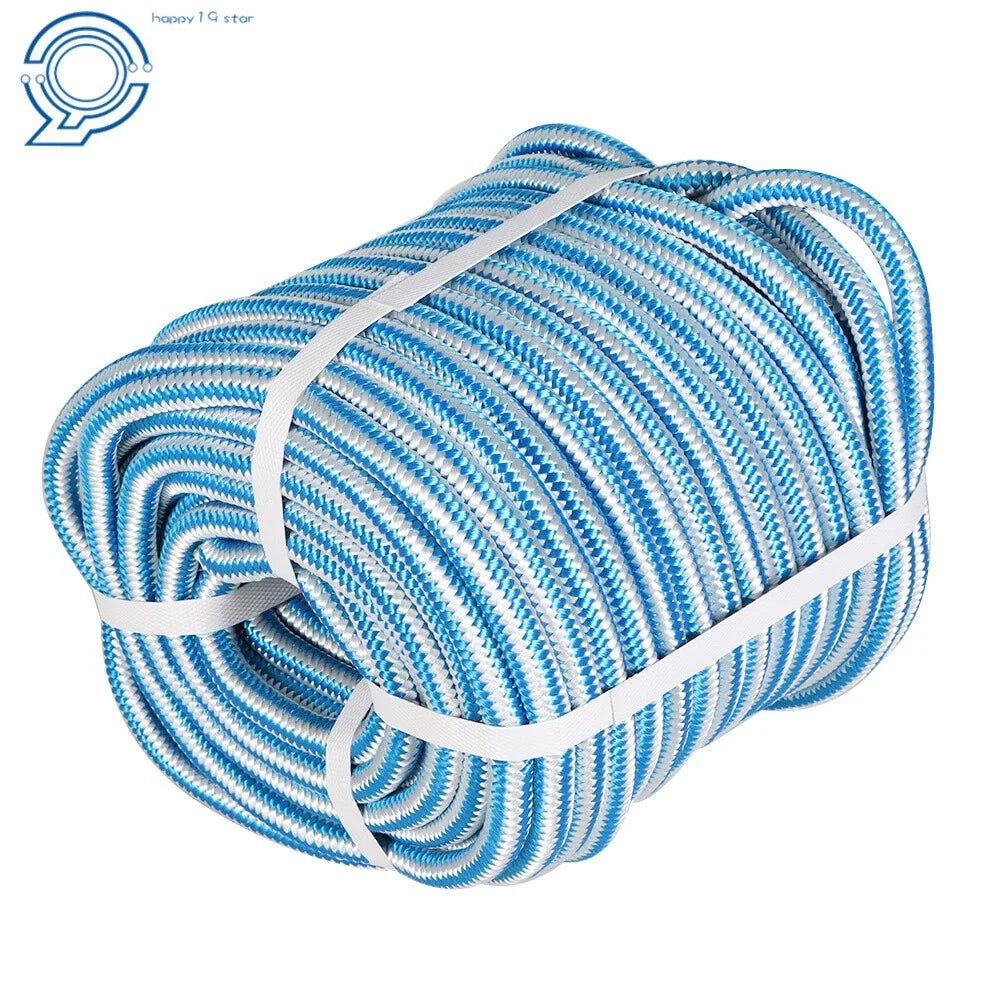 16 Strand Braided Nylon Core Polyester Rope - 1/2" x 150' Arborist