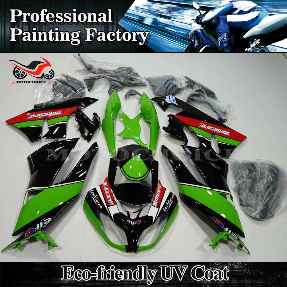 Fairing Kit for Kawasaki Ninja ZX6R (2009–2012) - Green Black ABS