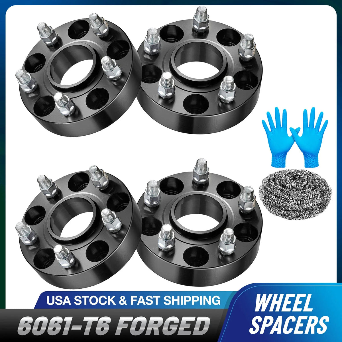 Set of 2 Hubcentric Wheel Spacers for Jeep Wrangler JL (2018–2022)