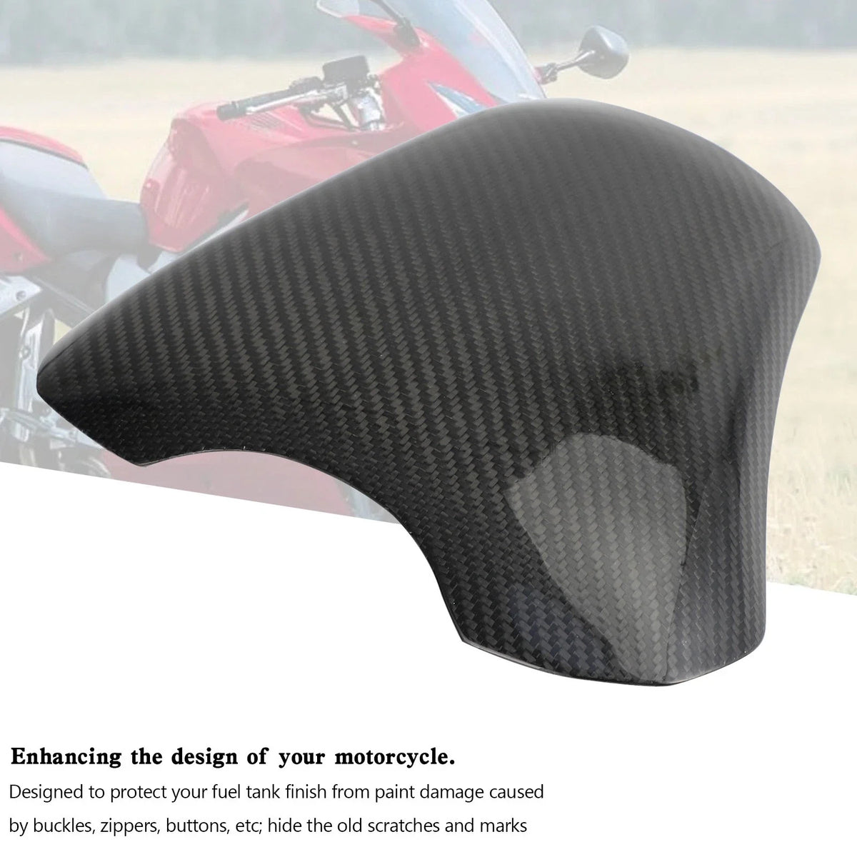Carbon Fiber Tank Cover Fairing for 2003-2006 Honda CBR600RR