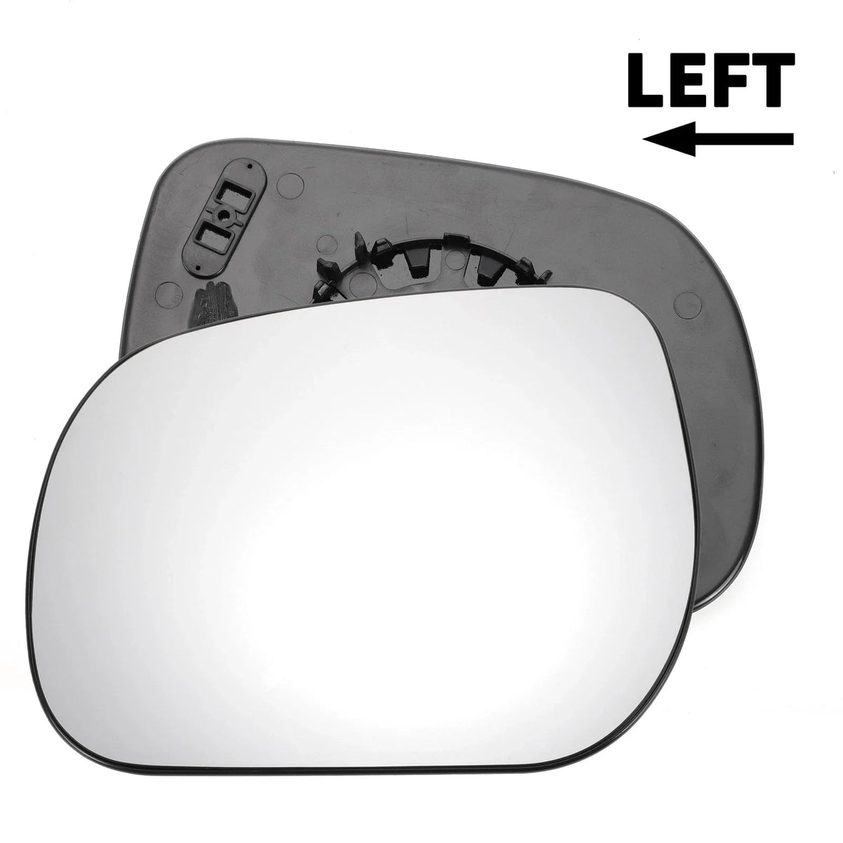 Left Side White Mirror Glass for Toyota Verso (2009–2012)