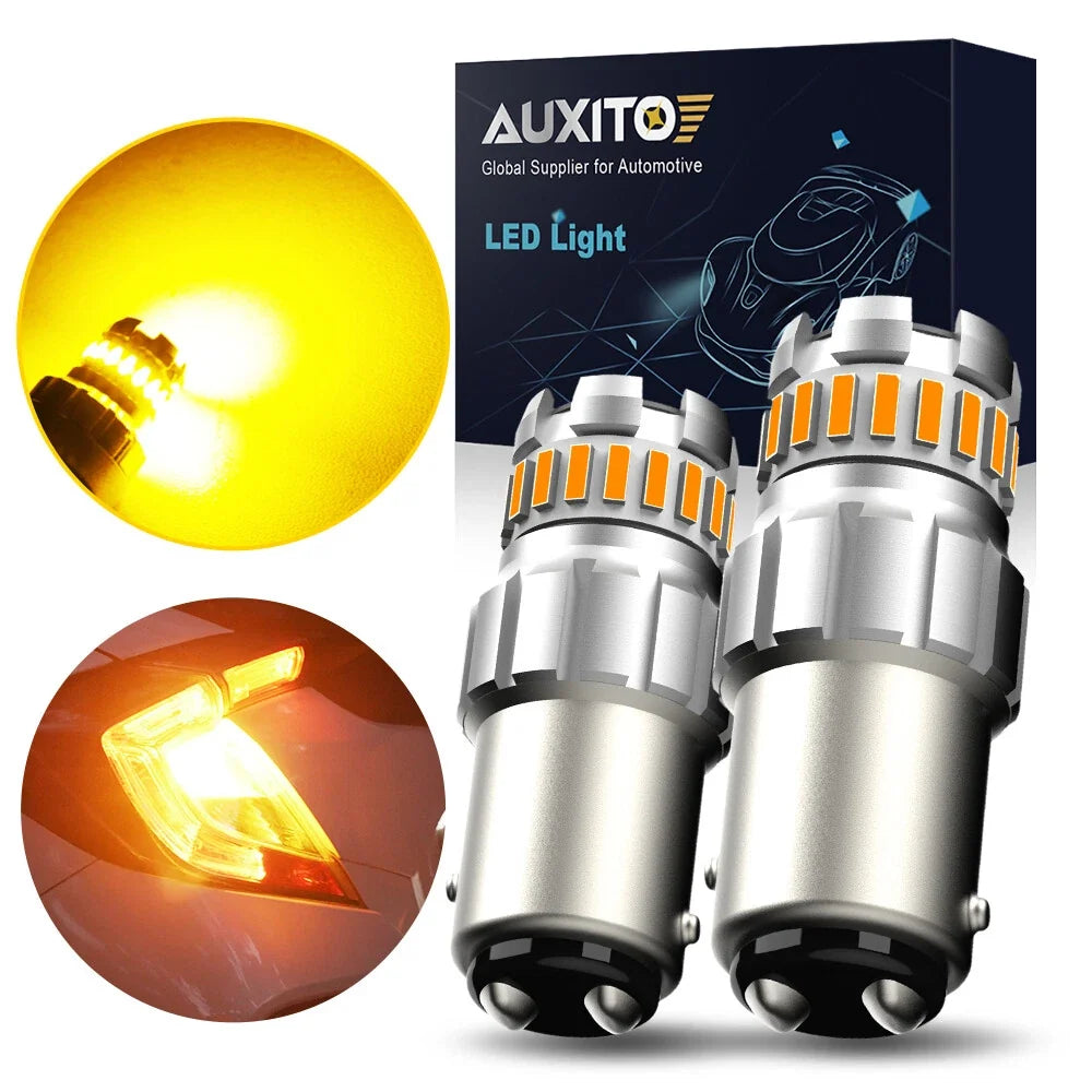 2-Pack 1157 Amber Yellow LED Signal Bulbs for Toyota Hilux N70
