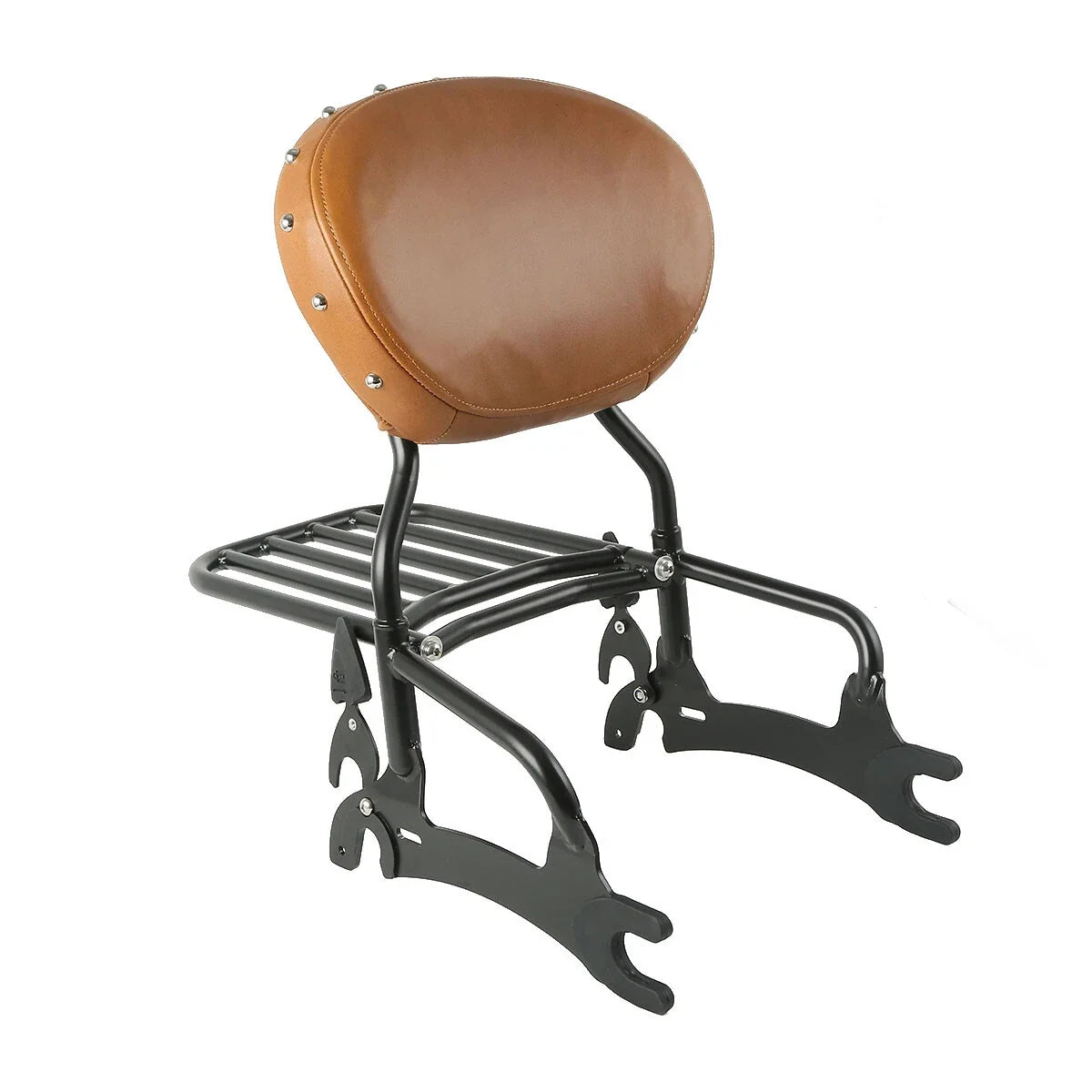 Black Backrest Sissy Bar 12" with Luggage Rack for Indian Chief 2016-2018