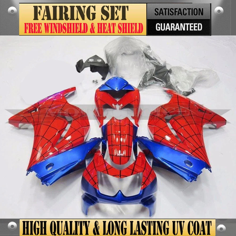 Fairing Kit for Kawasaki Ninja 250R (2008–2012) Spiderman Style