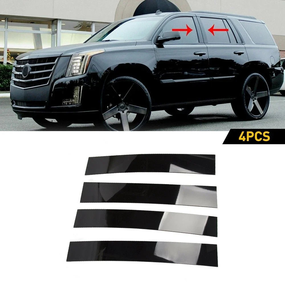 Black Pillar Posts Door Trim for Cadillac Escalade/ESV/EXT (2007–2014)