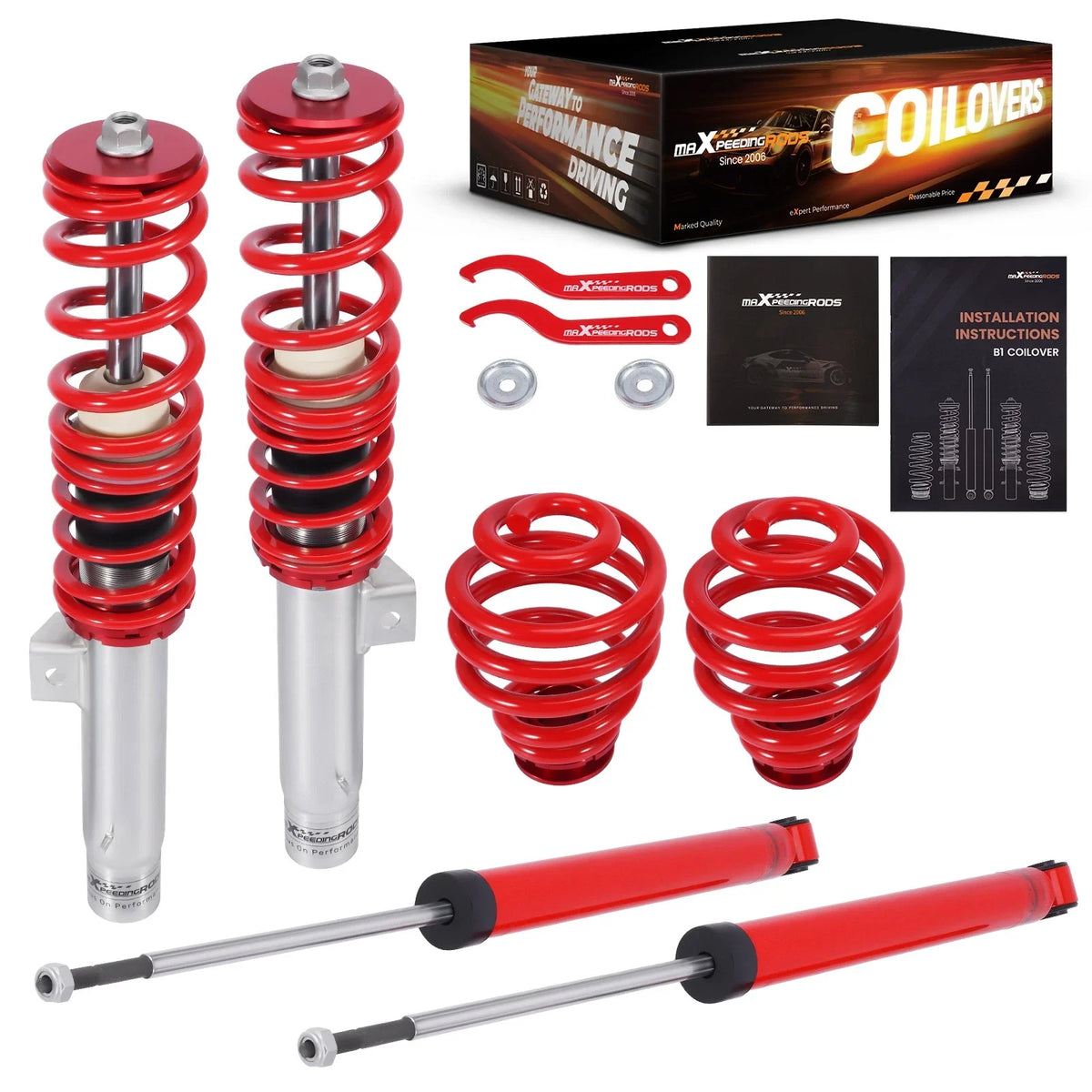 Lowering Coilover Suspension Kit for BMW E46 3-Series (1998-2005)