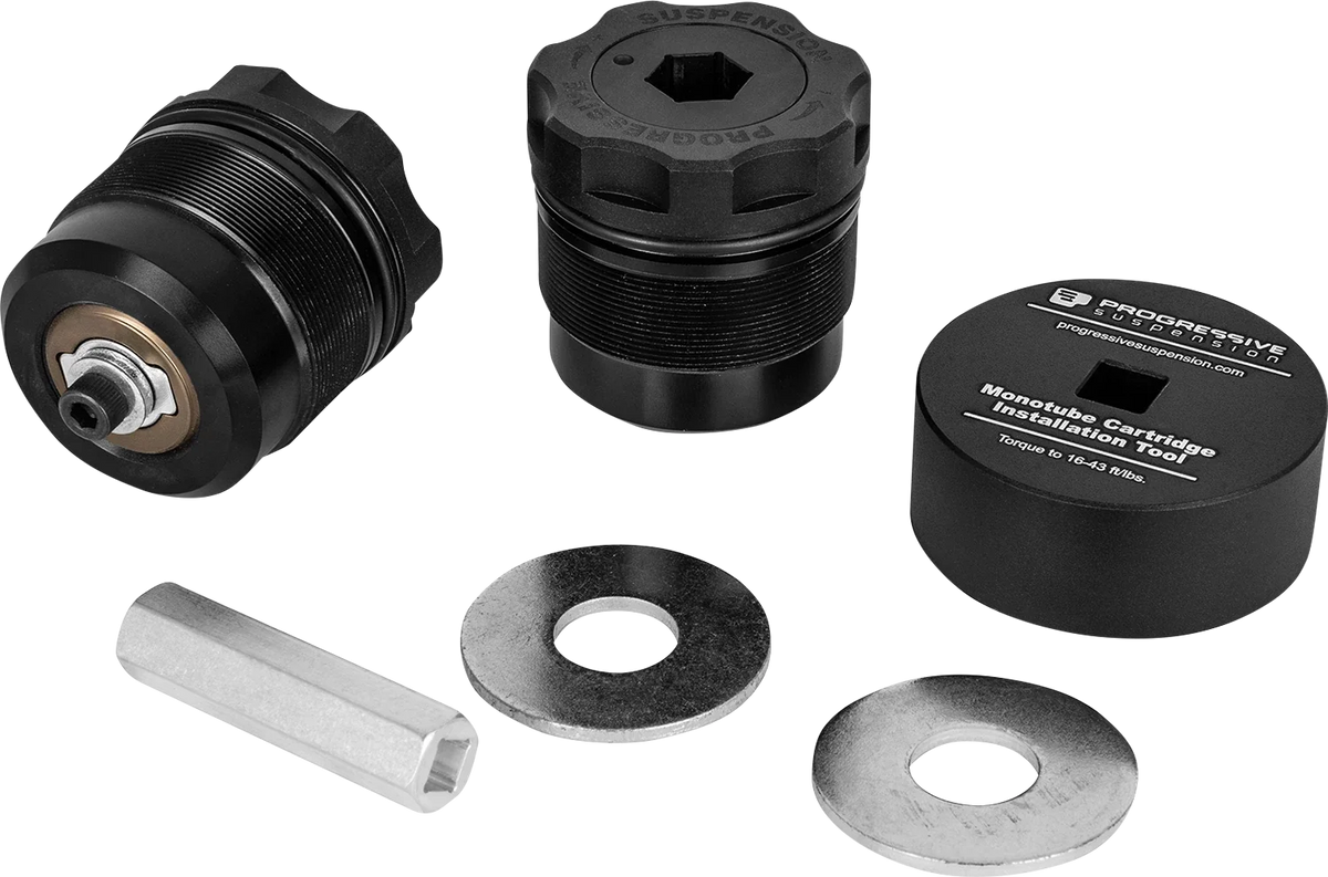 Fork Preload Adjuster for Progressive Suspension (49 mm, Black Anodized)