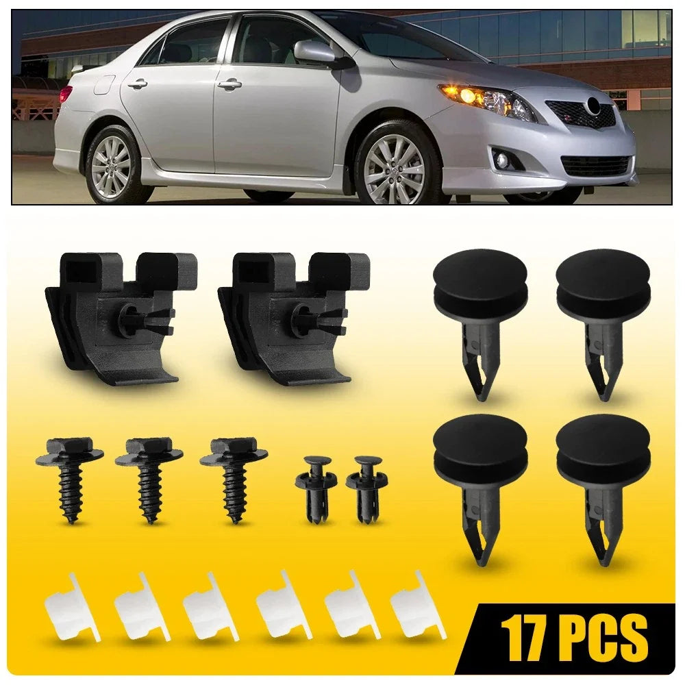 Set of 4 AUXITO Clips for Toyota Corolla (2009–2019) 15078238 1507-8238 H