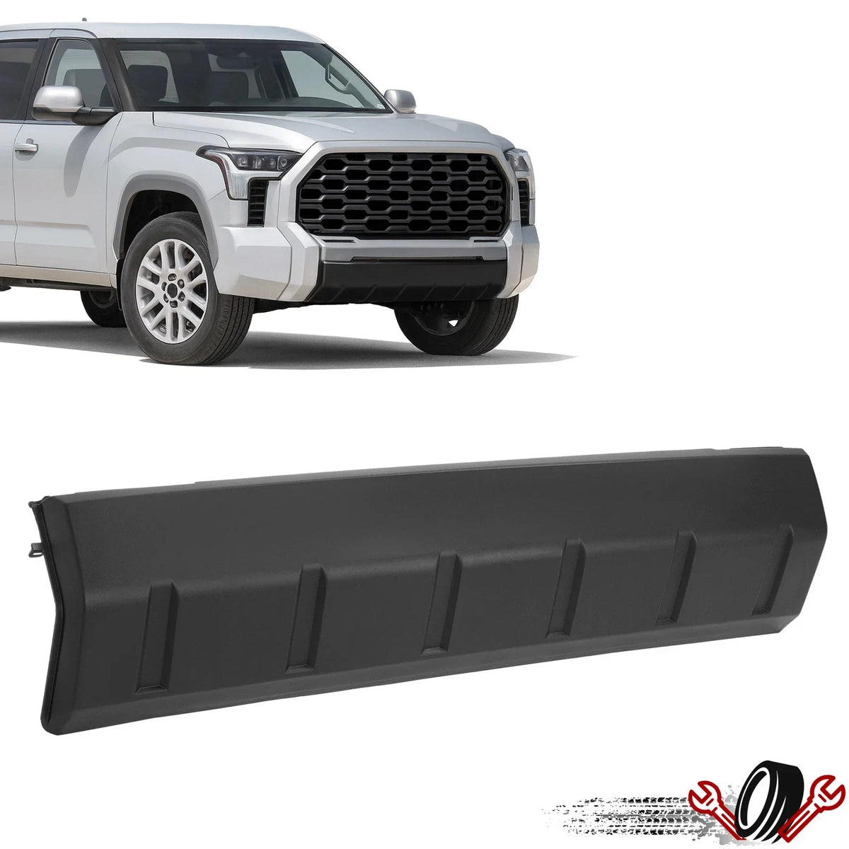 Textured Black Front Bumper Lower Valance Panel for Toyota Tundra (2022–2025)