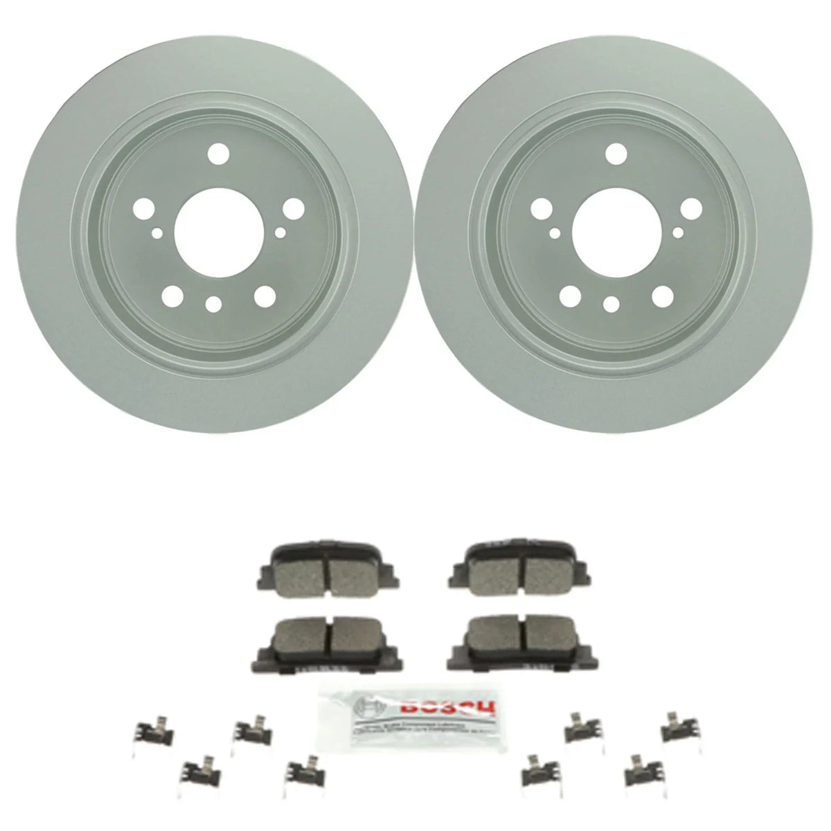 Bosch Rear Disc Brake Rotors & Ceramic Brake Pads Kit for Camry ES300 (2000–2001)