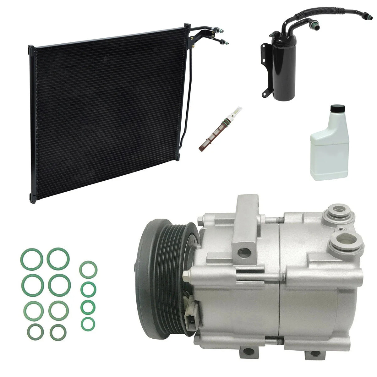 AC Compressor Kit Replacement with Condenser for Toyota Tundra (2007–2013)