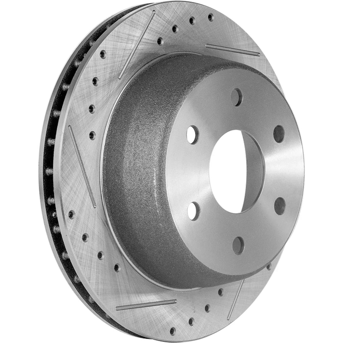 Cross-drilled Brake Disc Set for Rear of Chevrolet Silverado 1500 (2001–2005)