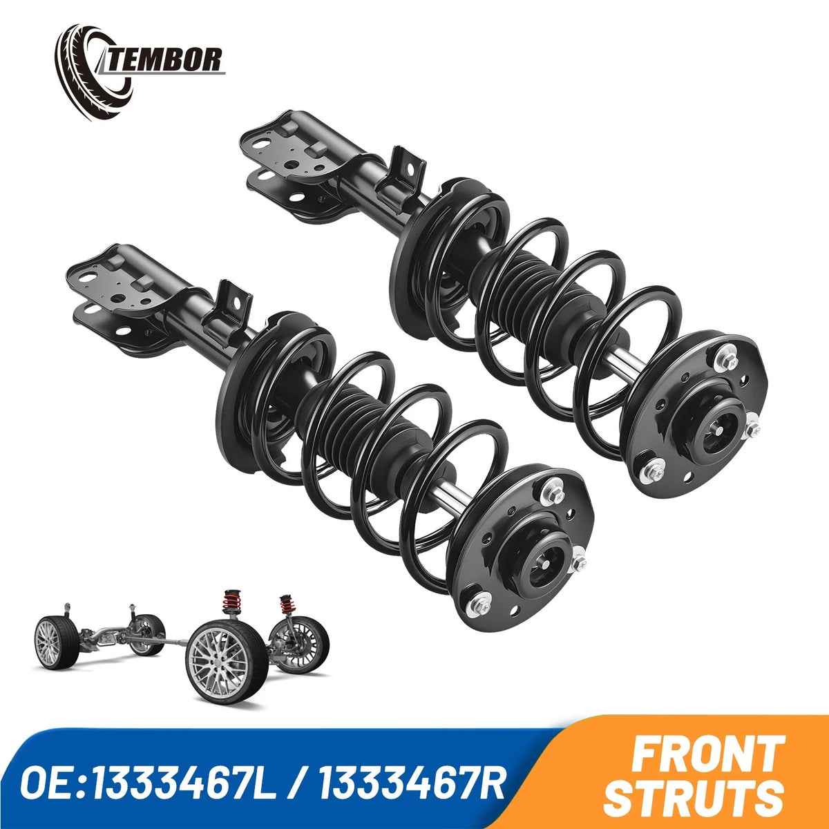 Front Quick Struts and Coil Springs for Chevrolet Equinox Terrain (2010–2017)