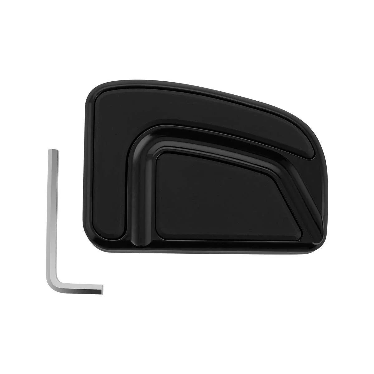 Black Aluminum Large Brake Pedal for Harley Softail Slim FLS (2012–2017)