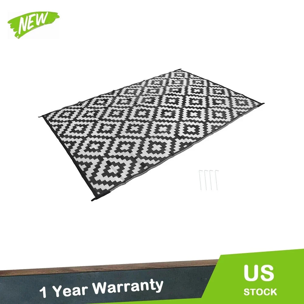 Outdoor Rug for Patio Backyard (6x9 ft)