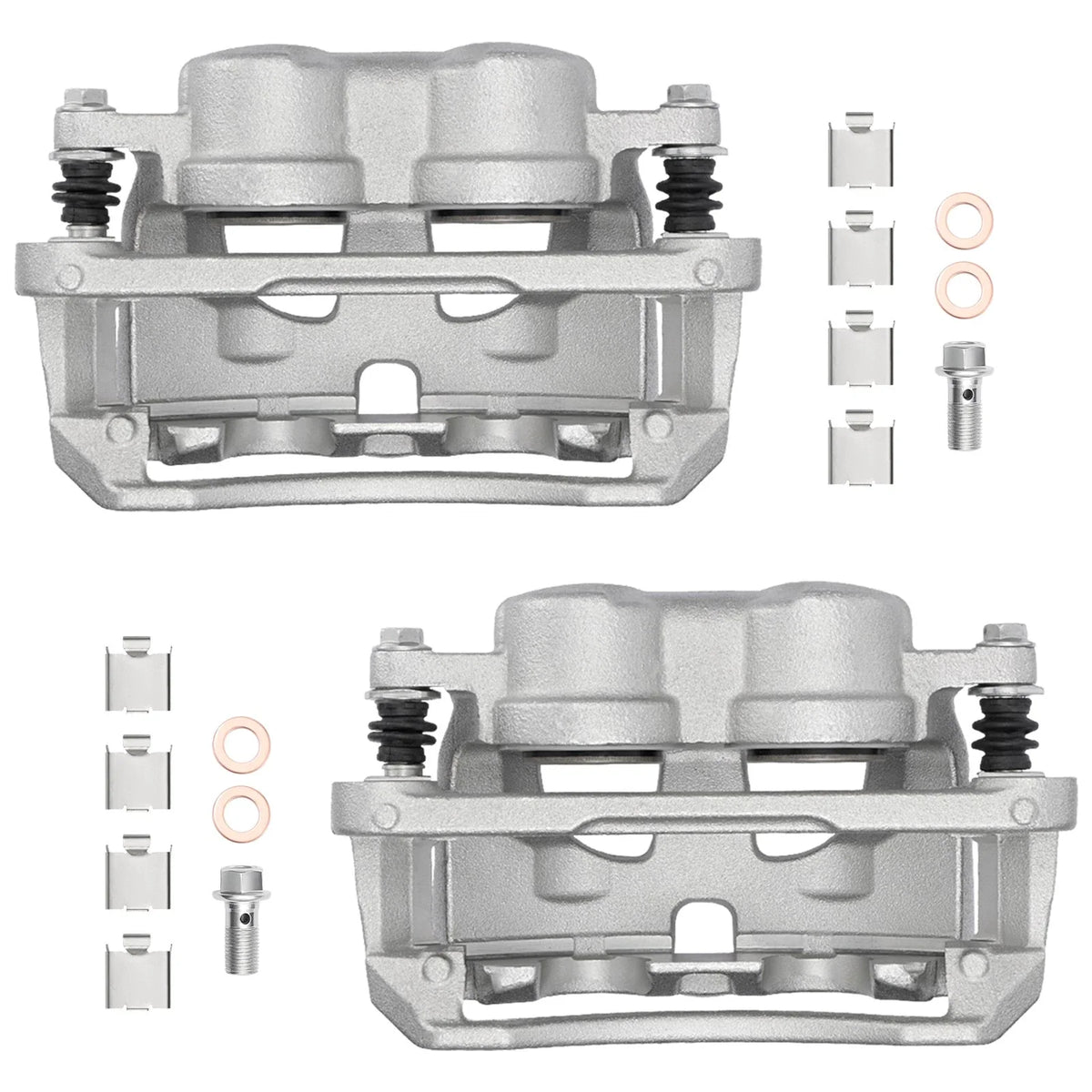 2Pcs Front Brake Calipers w/ Bracket for Dodge Ram 2500 3500 (2009) 18B5172