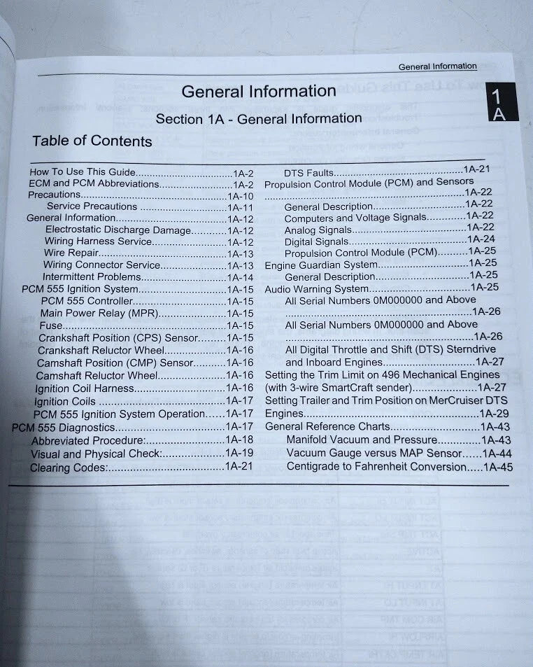 PCM 555 Diagnostics Service Manual for Mercury MerCruiser (90-863757002)