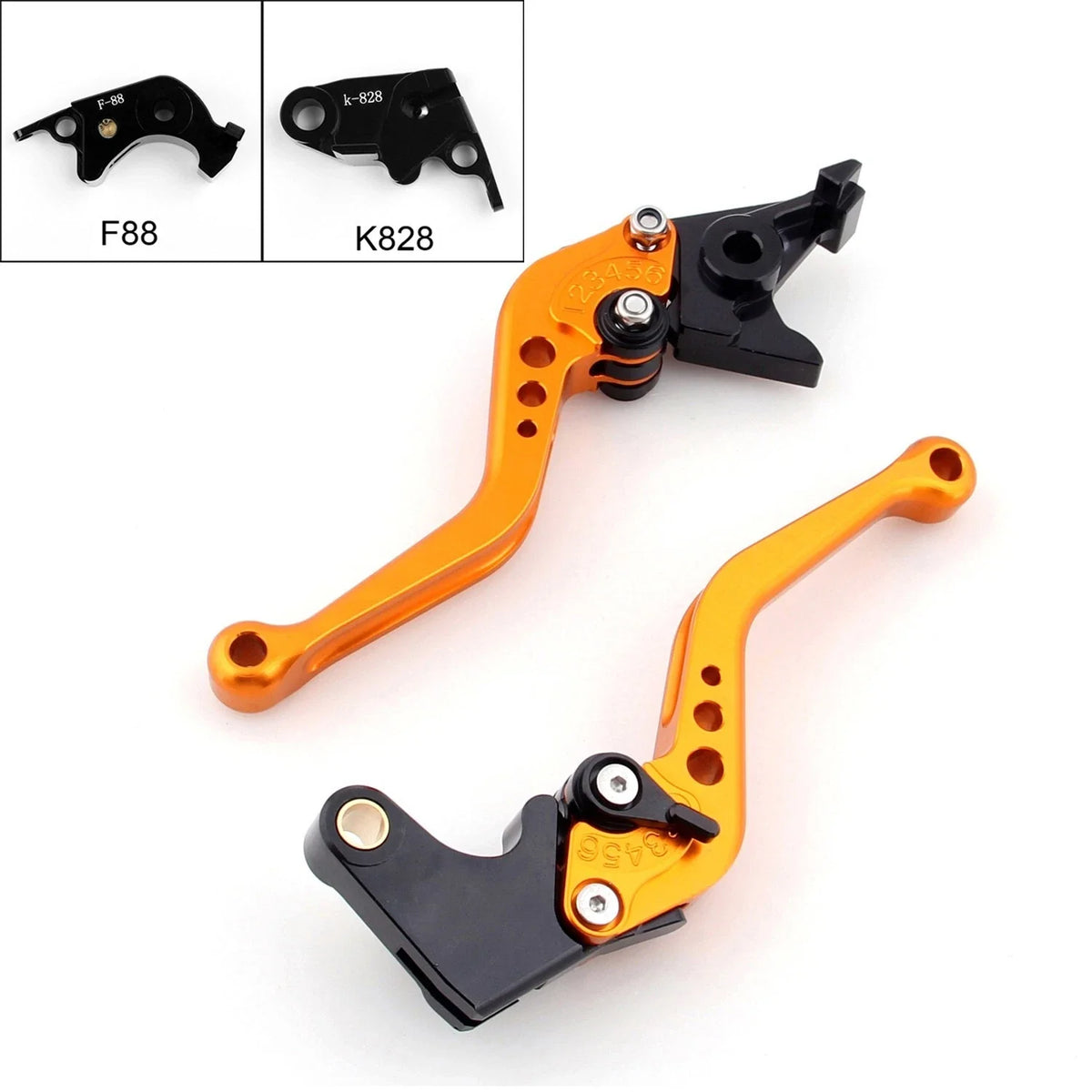 Short Gold T9 Clutch Brake Lever for Kawasaki ZX10R ZX6R Z1000 2006-2014