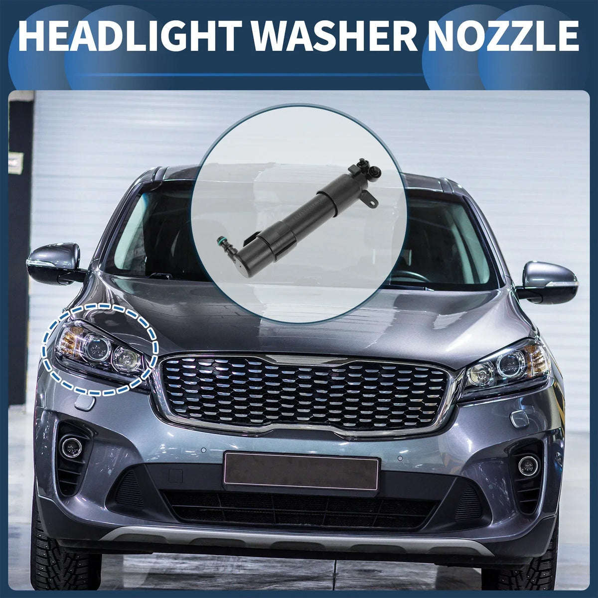Headlight Washer Nozzle Front Passenger for Mercedes-Benz E550 2007-2009