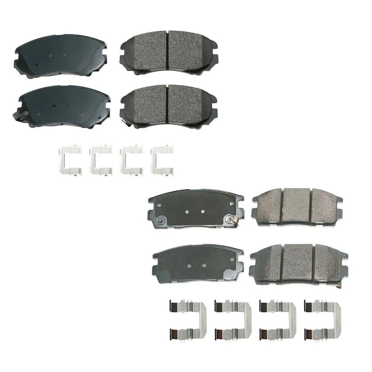 Set of 4 Akebono ProACT Ceramic Brake Pads for Chevy Equinox GMC Terrain (2010–2022)