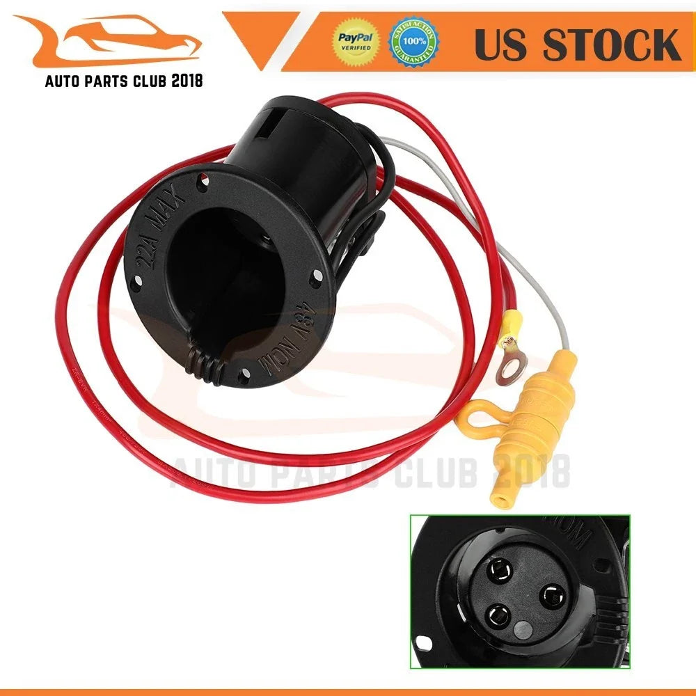 Charger Receptacle Plug for Club Car Golf Cart (2000–Present)