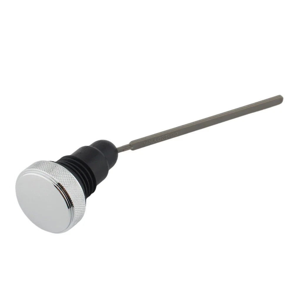 Oil Dipstick Plug for Harley Dyna Fat Bob EFI FXDF, Street Bob FXDB (2008–2017) Chrome