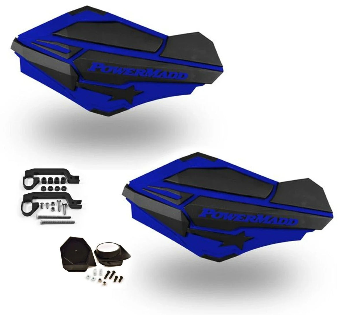 PowerMadd Sentinel Handguard Kit for Snowmobile (2010–2023) - Blue
