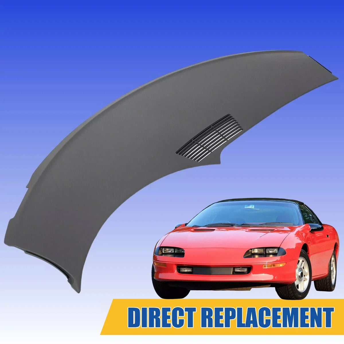 Molded Dash Pad with Defrost Louvers for Camaro 1993–1996 by Chevy