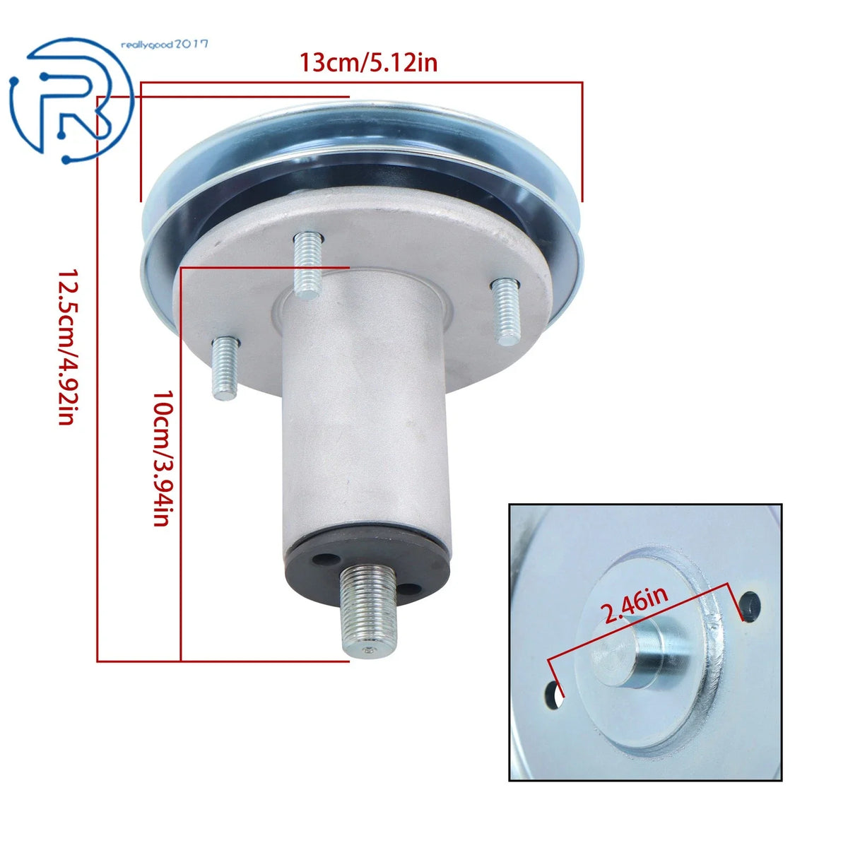 Spindle for Ariens Gravely Ikon-XD ZTX ZT XL 52" Deck (2015–2023) 51528000 51537200