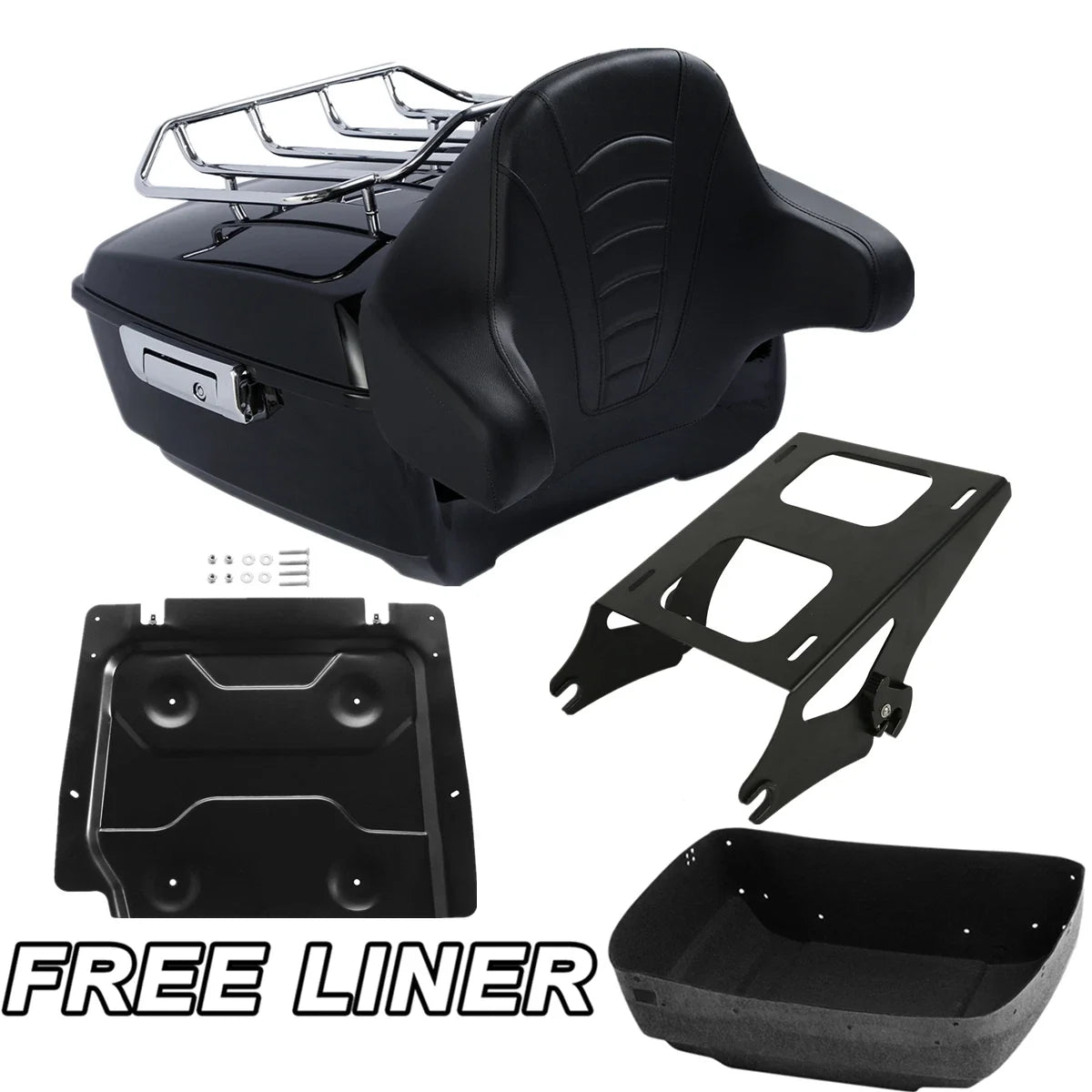 Base Plate & Trunk Pad Mount Rack for Harley Electra Glide Touring 2014-2025