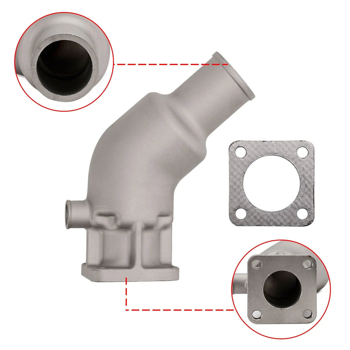 Exhaust Elbow - Stainless Steel for Volvo Penta (21190094, 861906)