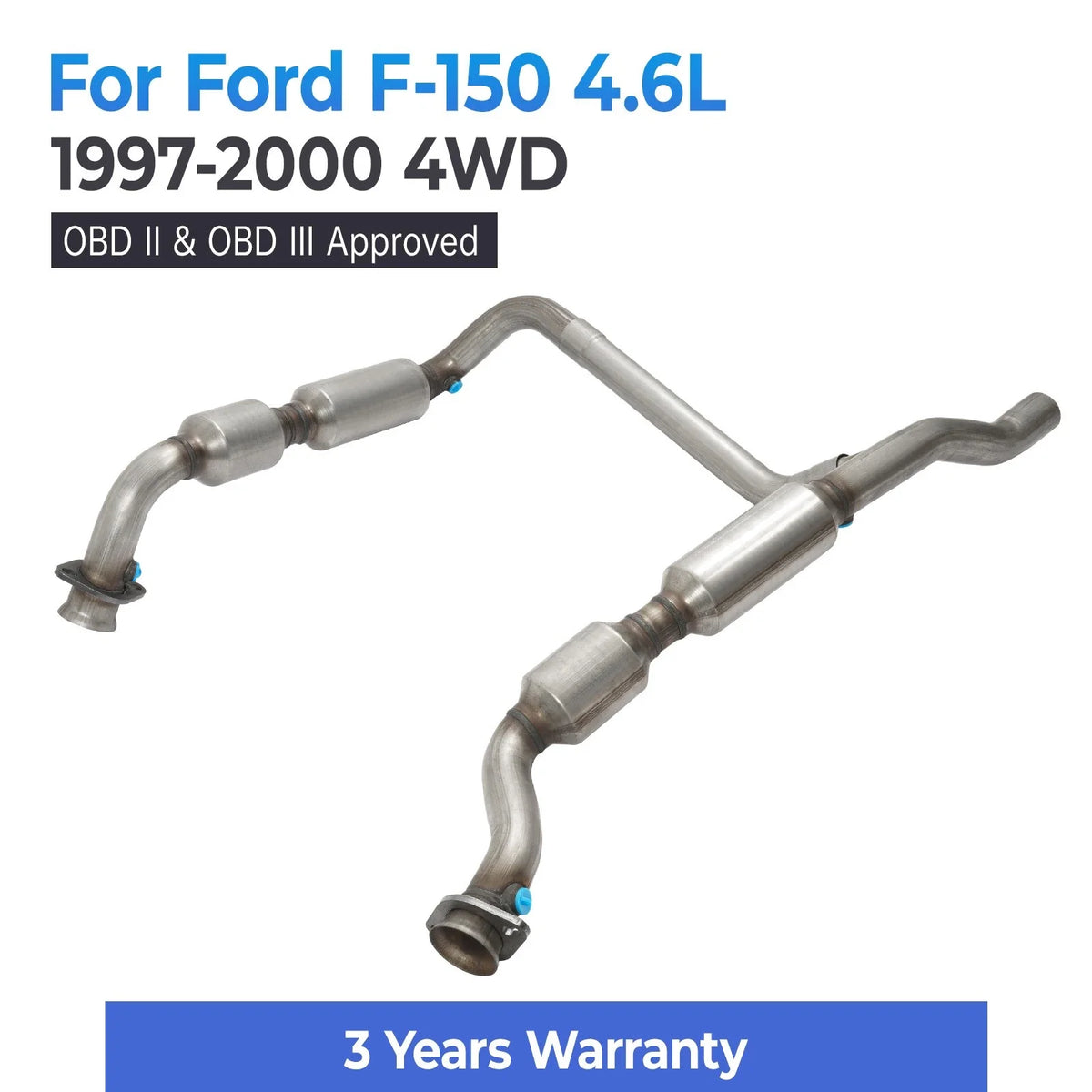 1997-2000 Ford F150 4WD 4.6L Catalytic Converter - Direct Fit
