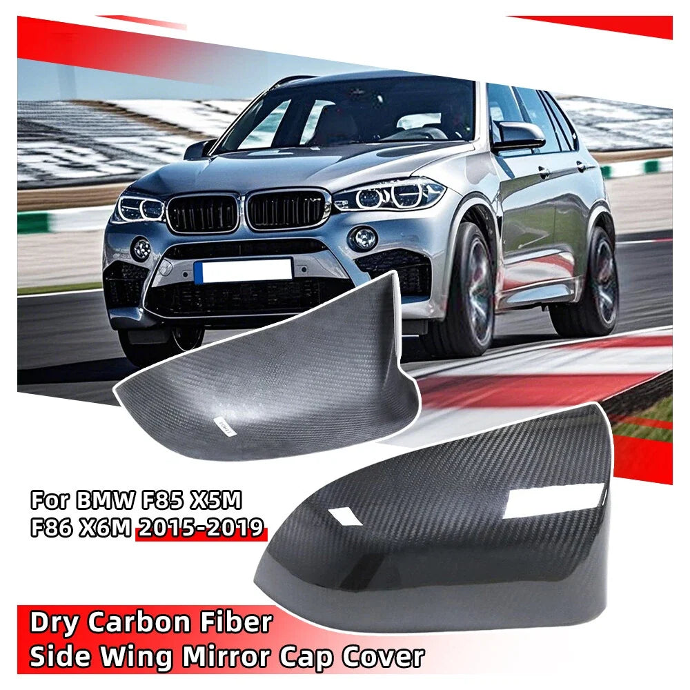 Carbon Fiber Mirror Caps - Set of 2 for BMW F85 X5M F86 X6M 2015-2019