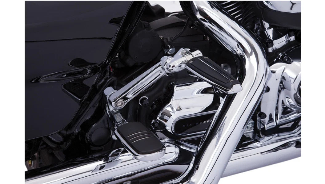 Passenger Comfort Peg Mounts Chrome Adjustable for Harley Davidson Touring