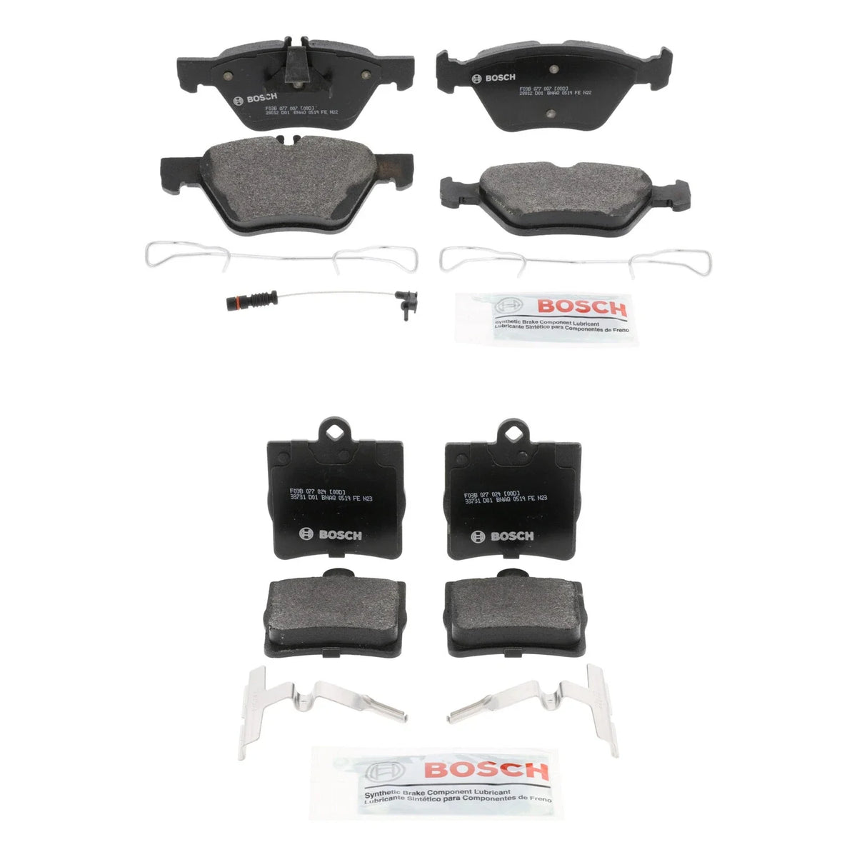 Bosch Quietcast Disc Brake Pad Kit for Mercedes SLK320 (R170)