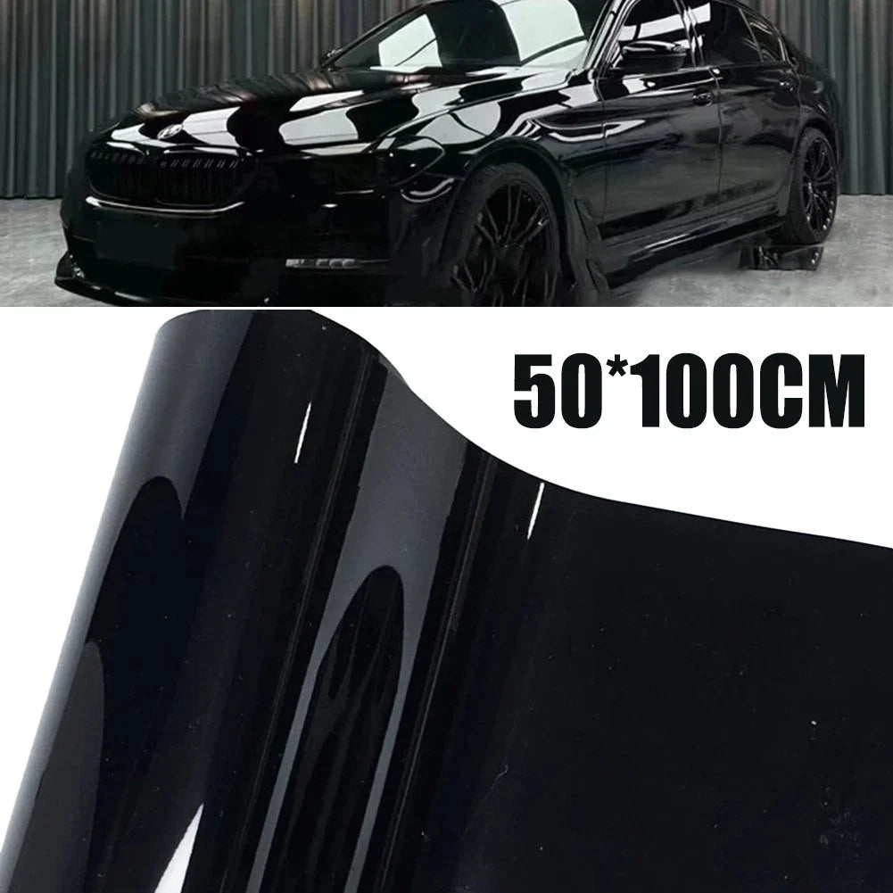 Flexible PET Black Vinyl Wrap for DIY Projects (300CM)